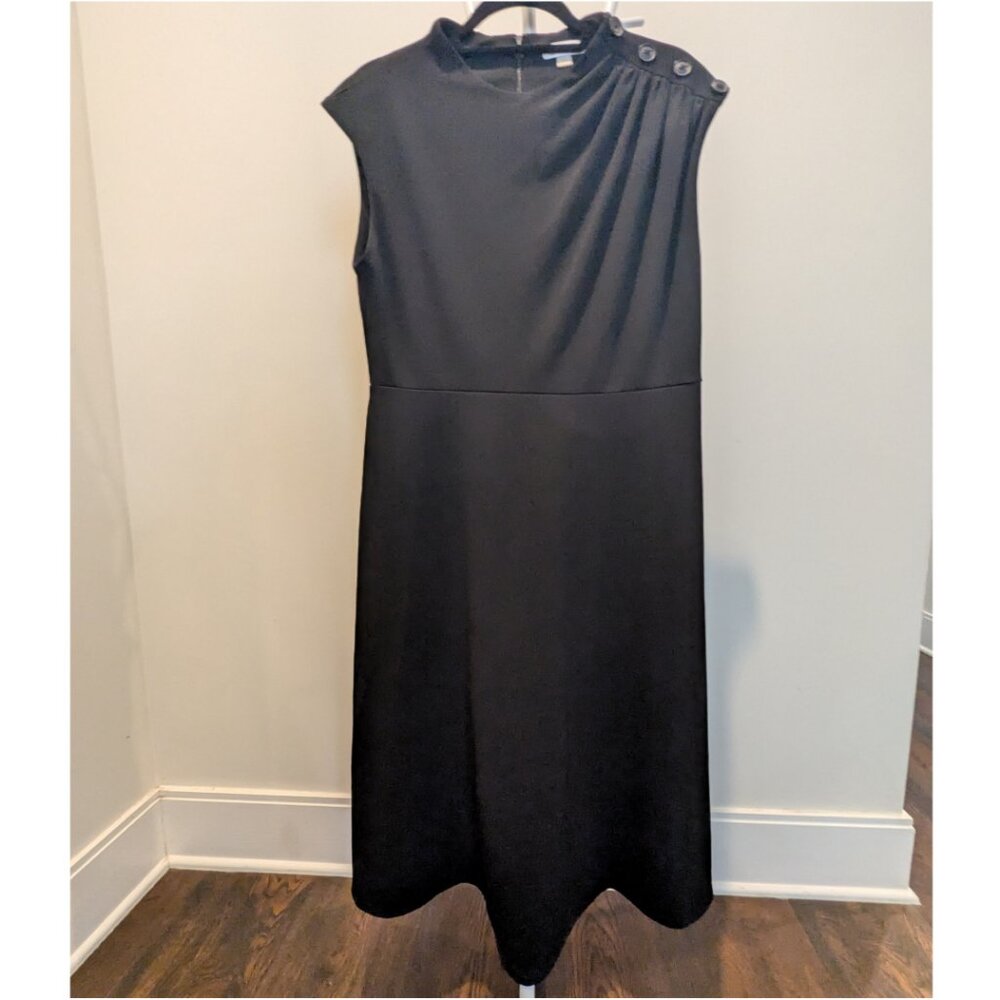 Calvin Klein button-detail cocktail dress 14